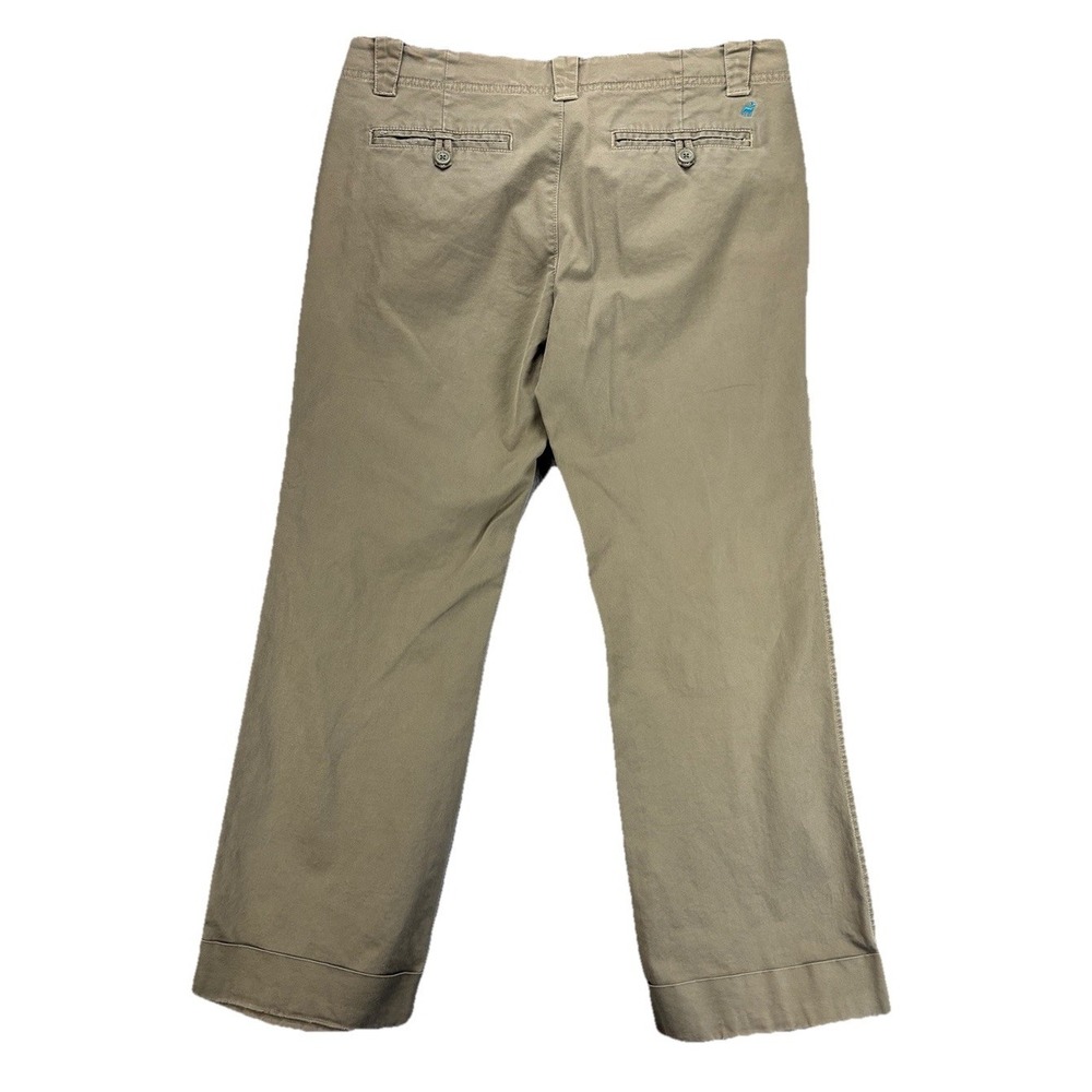 Vintage Old Navy Chino Pants Womens 8 Short Khaki Stretch Low Waist Preppy Y2K - Picture 8 of 12